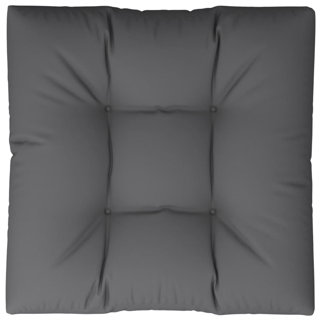 vidaXL Palettenkissen Anthrazit 80x80x12 cm Stoff