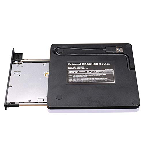 Docooler USB 3.0 Portátil Ultra Fino Unidade Ótica Externa Bandeja de CD ODD Caddy Burner Leitor 5Gb