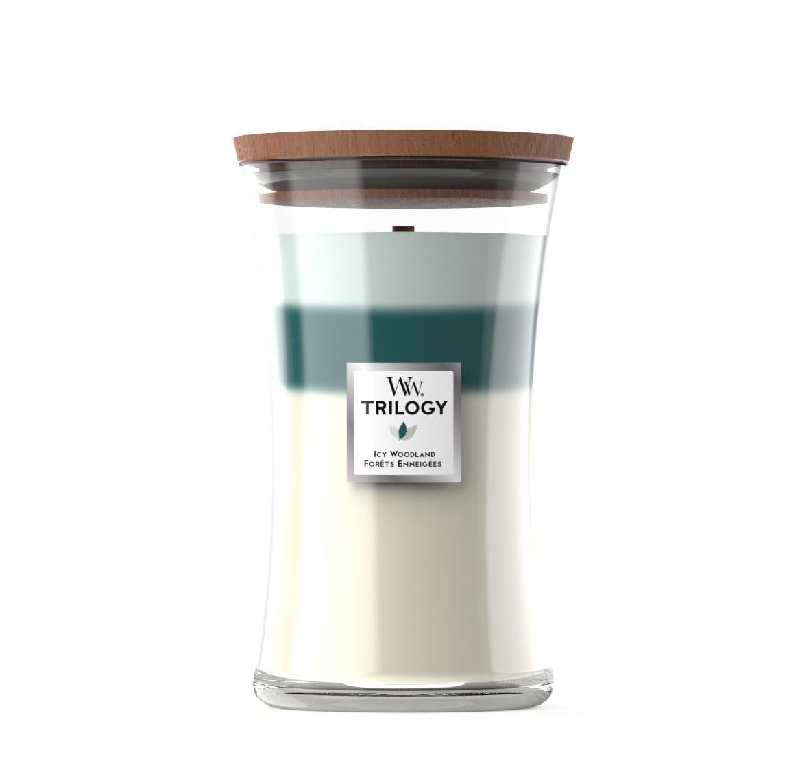 Woodwick Icy Woodland - Vela aromática (tamaño grande, 609,5 g)
