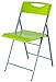 ALBA Chaise Pliante-Vert anis Glossy-Acier & ABS, Acier