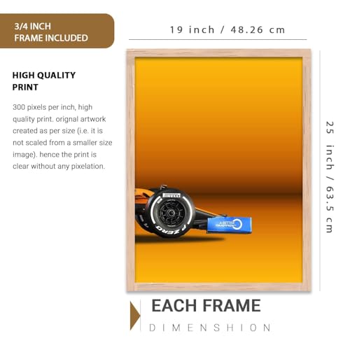 Image of kotart Big Sports1 Cars Framed Posters Gift Items for Boys Room Wall Decoration Bedroom Living Room Office Studio Decor | Car Poster Frame for Wall Decor Set Of 3 Size (19 X 25 inch)