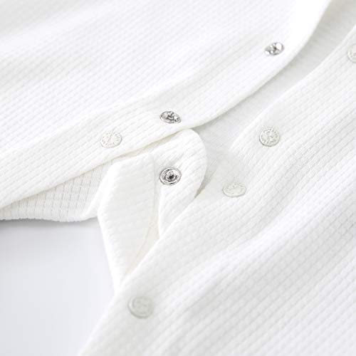 Image of pureborn Baby Boys Girls Jumpsuit Infant Unisex Long Sleeve Cotton One-Piece Coverall Spring Fall Outfit 0-24 Months