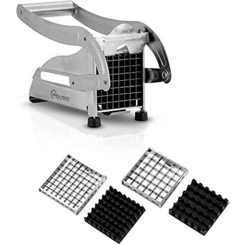 SIMPLI-MAGIC 79408 French Fry Cutter, Stainless Steel, Stainless Cover