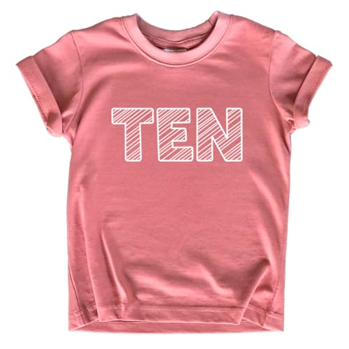 Image of 10th Birthday Shirt Girls 10 Years Old Ten Outfit Tenth Tshirt Gift Girl top 10 Birthday