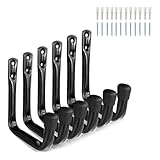 Photo Gallery pratici ganci per bici per garage da parete, confezione da 6 organizer per attrezzi in acciaio ad alta resistenza, con design antiscivolo, pratici ganci da parete in acciaio Photo Gallery pratici ganci per bici per garage da parete, confezione da 6 organizer per attrezzi in acciaio ad alta resistenza, con design antiscivolo, pratici ganci da parete in acciaio