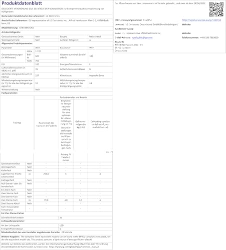 Réfrigérateur LG GTBV38PZGKD - vue 5