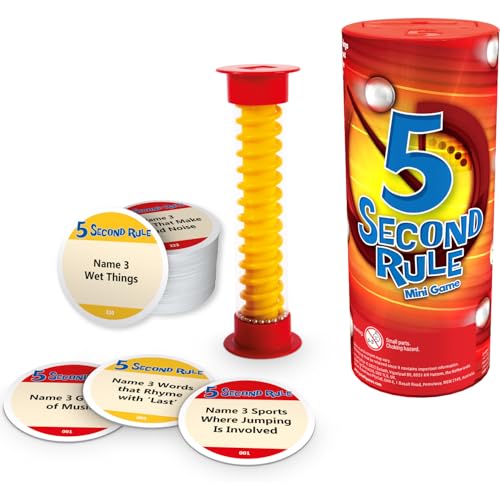 PlayMonster 5 Second Rule Mini - Quickfire Trivia Card Game for Family Fun On The Go - Family Games - Ages 8+ - Image 4