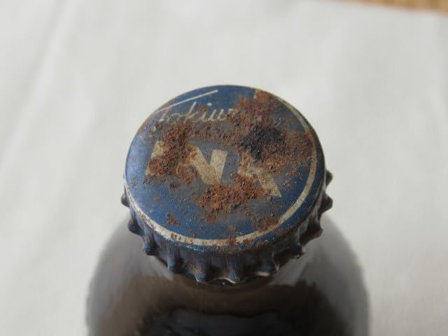 1950年頃トキワインキTOKIWA INK 輸出用 万年筆用 インク瓶 王冠付