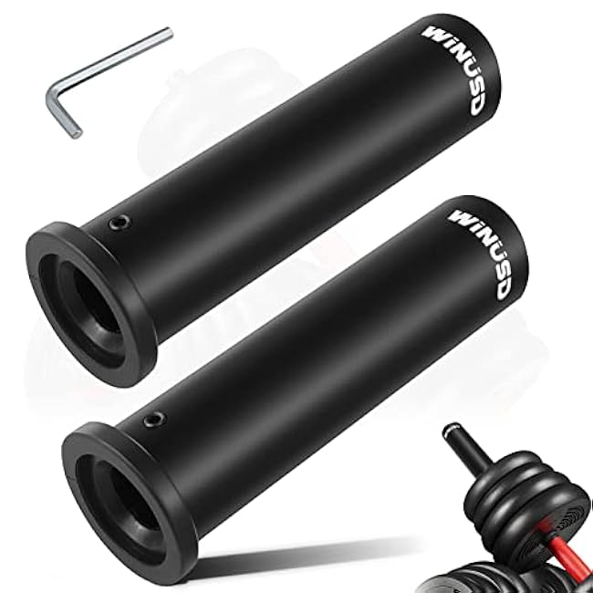 Olympic Adapter Sleeve, Converts Olympic Bars or Posts,1 Standard Weight Plate Posts to 2