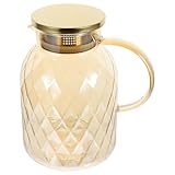 COHEALI Teekanne aus Borosilikatglas 1,8l Handlich und Induktionsgeeignet für Elegante Teezubereitung im Büro oder Zuhause