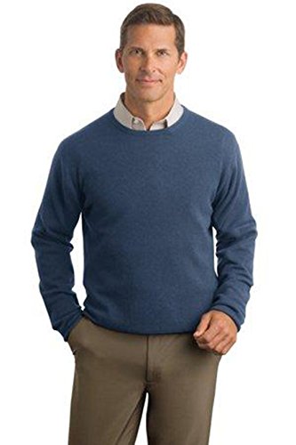 Red House Men's Pure Cashmere Pullover Sweater, Blue, S