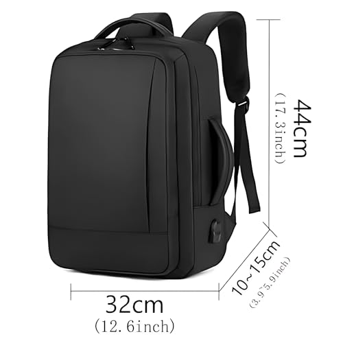 Image of KARRIER Expandable Laptop Backpack | Padded Laptop Compartment, Spacious Multi-Compartment Storage, Stylish Multifunctional Unisex Bag for Office, College, Travel & Everyday Use