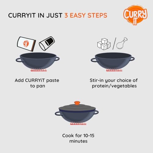 Image of CURRYiT Dilli Dal Makhni Masala Curry Paste| Ready to Cook in 15 mins | Serves 6 | Instant Food with Goodness of Ghee | No Preservatives | Eat with Chawal Roti Naan | Indian Masala Gravy (Pack of 1)