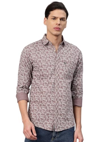 Image of Majestic Man Men's Stylish Floral Print Slim Fit Casual Shirt - Pure Cotton| Full Sleeve | Trendy & Comfortable