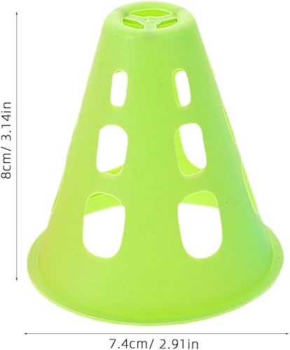 Miniatura 2 de BESPORTBLE 20pcs Mini Conos De Plástico Entrenamiento Agilidad Entrenamiento Conos De Fútbol Marcado De Campo Para Fútbol Baloncesto Patinaje Niños