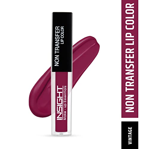 Image of INSIGHT Non Transfer Lip Color - Vintage| Waterproof| Matte Finish| Transfer & Smudge Proof| Lightweight| 12 Hr Wear| Highly Pigmented 4 ml (Pack of 2)