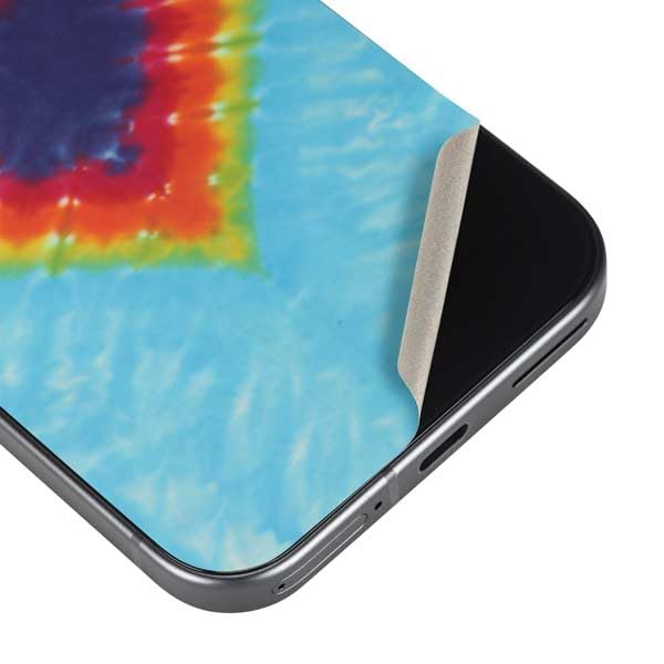 Skinit Decal Phone Skin Compatible with Google Pixel 9a - Officially Licensed Liquid Blue Tie Dye Heart Design