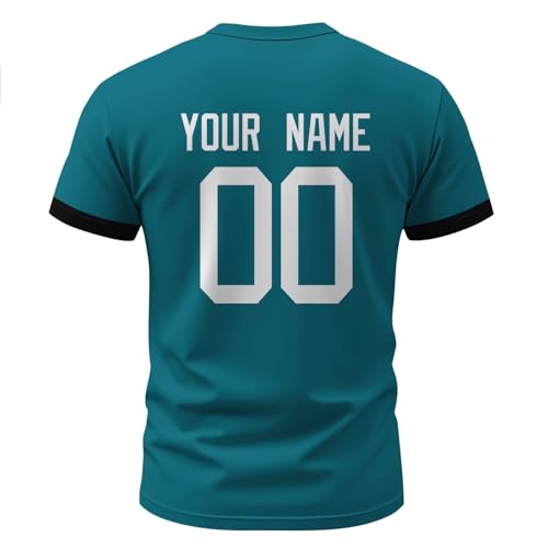 Image of ANTKING T-Shirt Custom Name Number Crewneck Short Sleeve for Men Youth Gifts