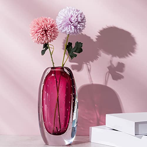 Grand vase transparent TUSUOD bubble vase décoratif de salon et table à manger - 6