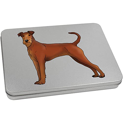 Azeeda 220mm 'Irish Terrier' Metal Hinged Tin/Storage Box (TT00164638)