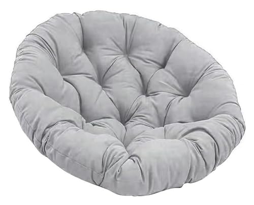 FAFAKO Cojín Colgante Impermeable For Mecedoras, Cojín Redondo For Exteriores, For Jardín, Patio Y Balcón, Ideal For Asientos Redondos Y Hamacas Cojines para sillas(Gray,40x40cm)