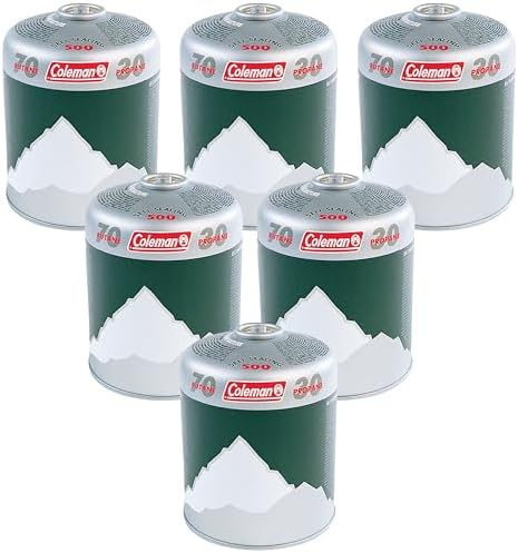 Coleman Lot de 6 cartouches de gaz C500