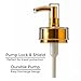 Empty Plastic Pump Bottles Dispenser 12 Pieces 27oz/800ml Portable | BPA-Free Rectangular Shampoo Lotion Hand Pump Bottle Durable Refillable Containers - Square White All Gold Cap 1