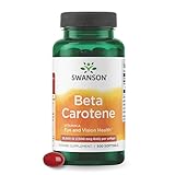 Swanson Beta-Carotene Vitamin A 25,000 IU Eye and Skin Health Supplement for Adults Seeking Vision and Immune Support - 7,500 mcg (300 Softgels)