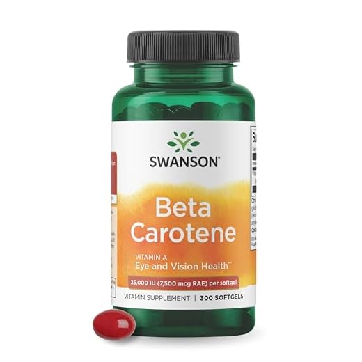 Swanson Beta‑Carotene 25,000 IU Softgels
