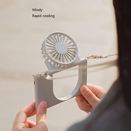 Ordinateur de poche et ventilateur USB portable gris pour bureau