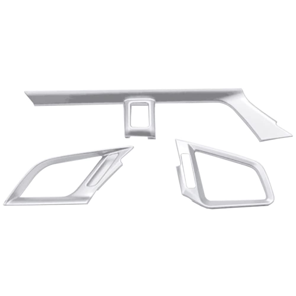 MASO Rivestimento di uscita dell'aria laterale della console centrale, rivestimento di scarico dell'aria anteriore, compatibile con Honda Civic Sedan 10 2016-2021 - fibra di carbonio