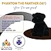 PLUSH TOYS WONDERLAND Phantom The Panther Plush Black Big Cat Stuffed Toy Soft Furry Wild Animal Realistic Jungle Predator Collectible for Kids 16 Inch