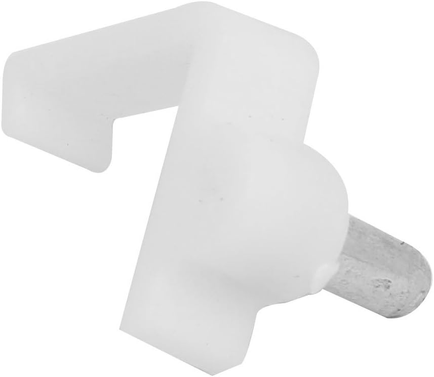 Aexit 16mm Fitting Home Hardware Thickness Plastic Left Side Shelf Support Peg Pin Bracket 10pcs Model:27as567qo771