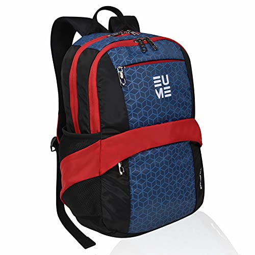 EUME Day Twist 21L Water Resistant Laptop Bag/Backpack for Laptop/MacBook up to 15.6 inches for Office/Travel/College for Men and Women with 3 compartments (Blue)