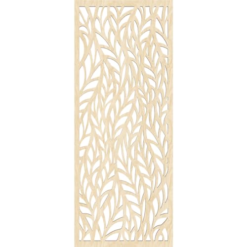 Image of Ortonville Decorative Pierced Fretwork Wood Wall Panels, 15 3 /8 inchW x 39 3 /8 inchH x 3 /8 inchT, Birch