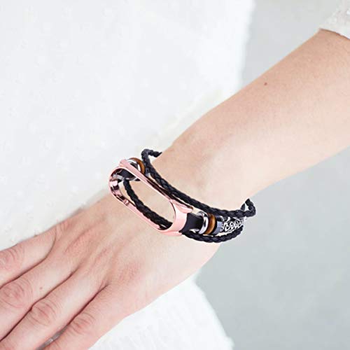 VILLCASE Pulseira de RelÃ³gio Inteligente de Couro Boho Pulseira de Pulseira Inteligente Pulseira de