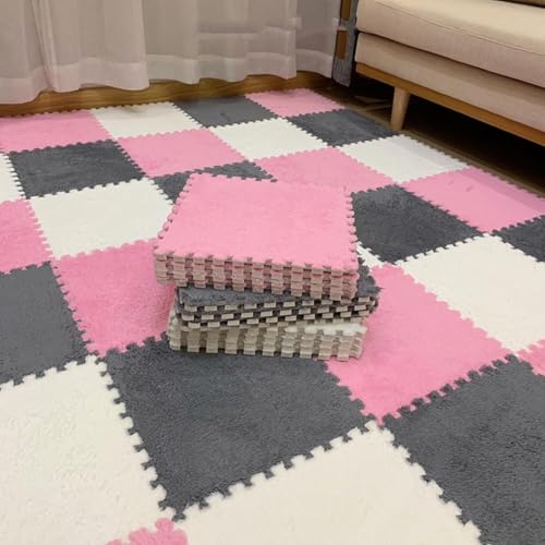 Alfombra de juego de espuma premium acolchada texturizada pastel 2