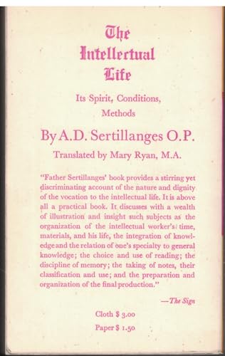 The Intellectual Life B004GMKYO0 Book Cover