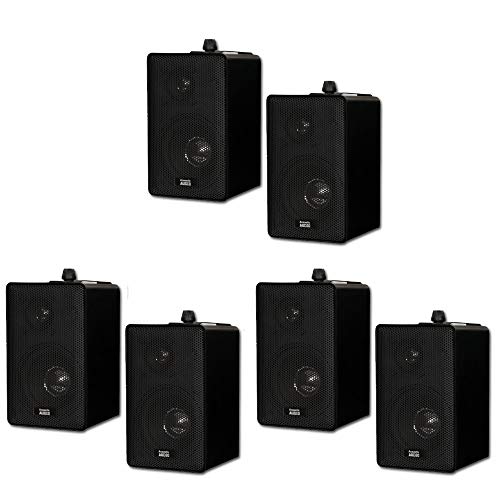 Acoustic Audio 251B Indoor Outdoor 3 Way Speakers 1200 Watt