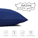 EXQ Home Toddler Pillowcases 13x18 Travel Pillow Case Set of 2, Small Pillow Case Fits Baby Pillow Sized 12x16, 13x18, Kids Pillowcases 2 Pack Machine Washable with Envelope Closure(Navy)