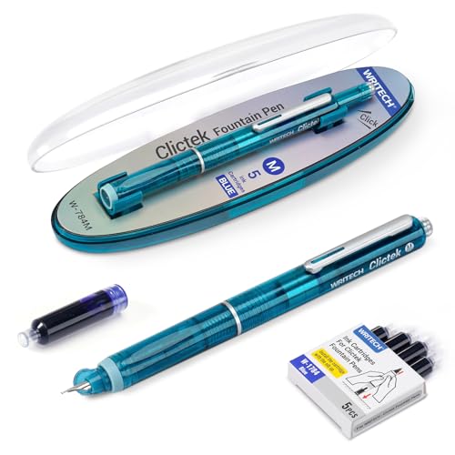 WRITECH Clictek Fountain Pen Set: Retractable Style...