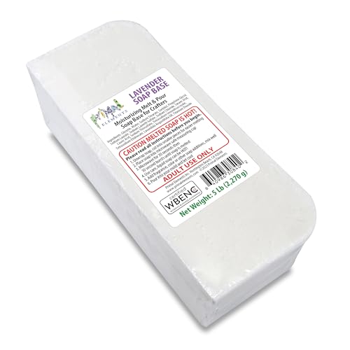 Primal Elements SOAP BASE LEO-5 Lavender Essential Oil Soap Base - Moisturizing Melt And Pour Glycerin Soap Base cover