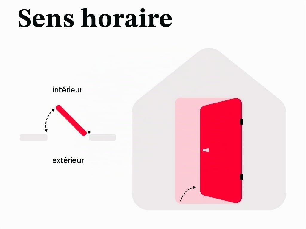 Vente-unique - Porte d'entrée en acier pleine et inox H207 x L100 cm effet chêne - épaisseur 55 mm - poussant droit - NAXARA