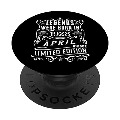 Cumpleaños Abril 1928 Edición Limitada Regalo April PopSockets PopGrip Intercambiable