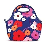 Built NY LB31-LSH Gourmet Getaway Lightweight Insulated Neoprene Lunch Tote Bag, Lush Flower