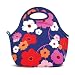 BUILT LB31-LSH Gourmet Getaway Soft Neoprene Lunch Tote Bag - Lightweight, Insulated and Reusable Lush Flower