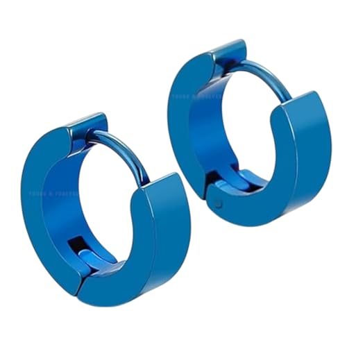 Image of Young & Forever Gift Stainless Steel Hoop Stud Earrings for Men and Boys