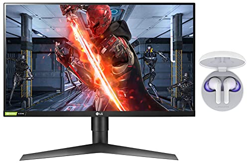 Image of LG Ultragear 68.5 cm (27-inch) IPS FHD, Gaming Monitor - 27GL650F (Black) Tone Free Wireless Earbuds and IPX4 Water Resistance (White, FN6)