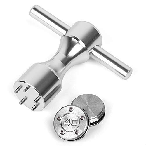 Gofotu Golf Weight 2pcs 5g/10g/15g/20g/25g/30g/35/40g Golf Weights Wrench Kit Fit Titleist Scotty Cameron Putter Newport (2pcs 40g+Wrench)