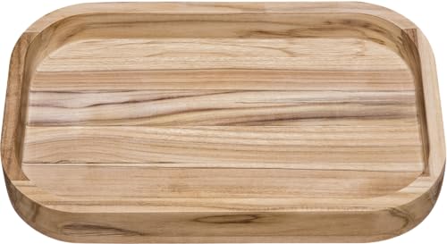 Tramontina Fuente Bandeja de Madera de Teca para servir Churrasco Essencial 40 x 25 cm